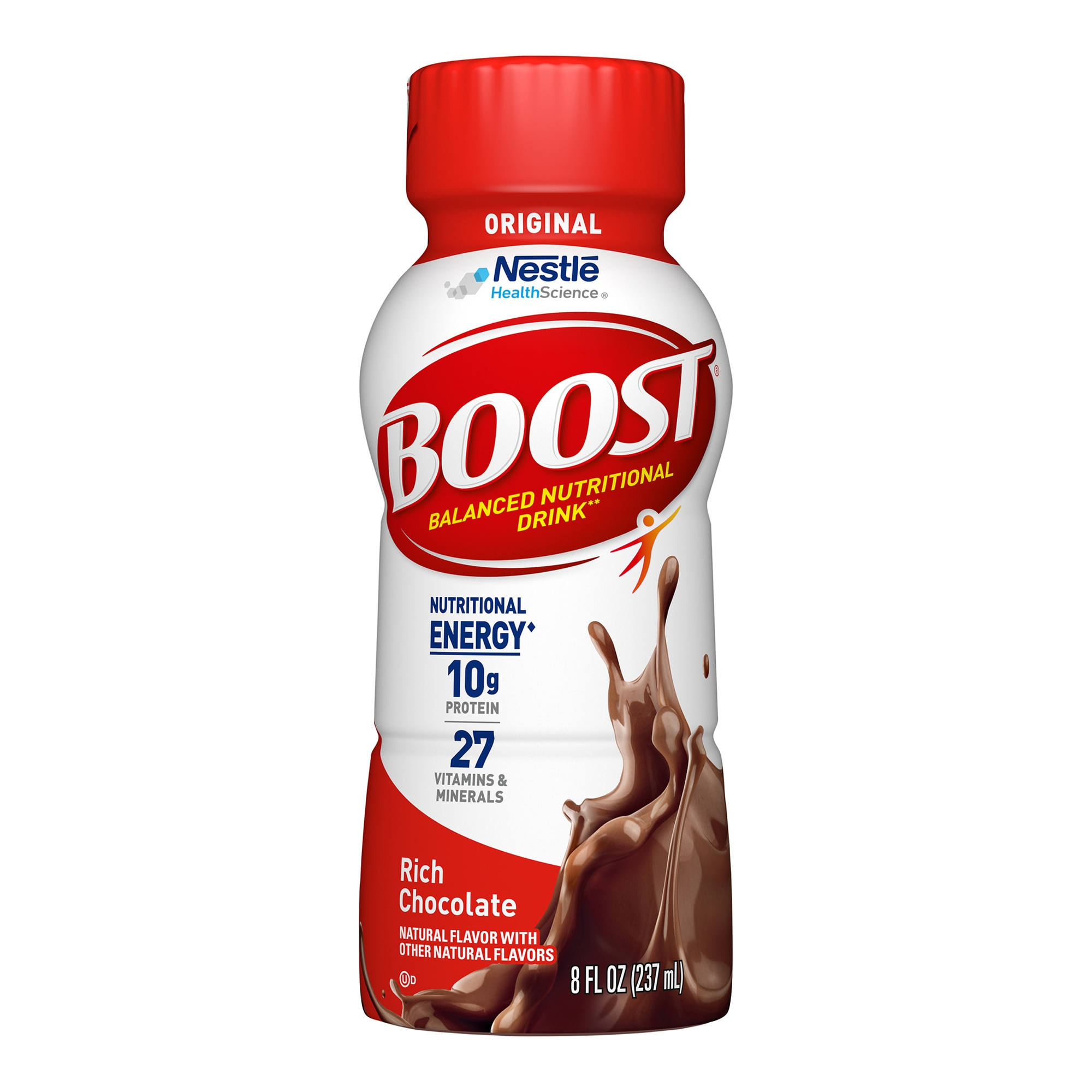 Oral Supplement Boost® Original Chocolate Flavor Liquid 8 oz. Canister