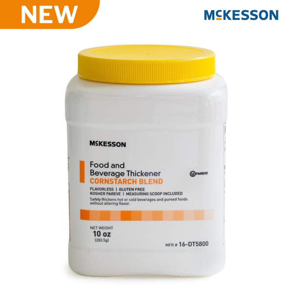 Food and Beverage Thickener McKesson 10 oz. Canister Unflavored Powder IDDSI Level 0 Thin
