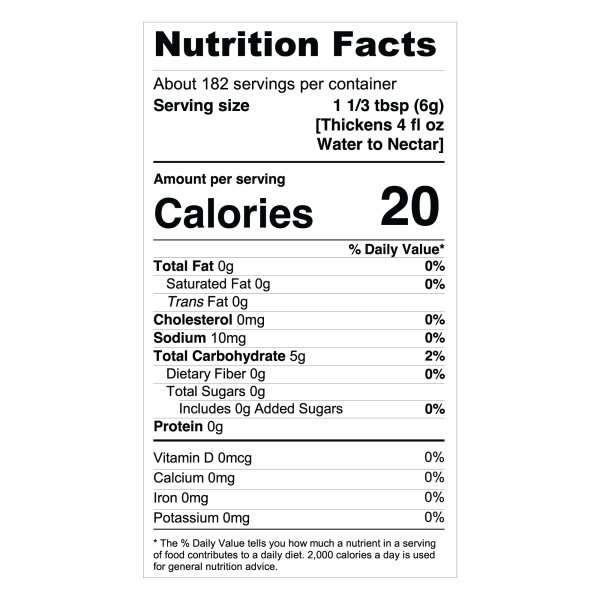 Food and Beverage Thickener McKesson 36 oz. Canister Unflavored Powder IDDSI Level 0 Thin