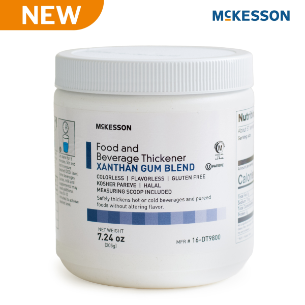 Food and Beverage Thickener McKesson 7.24 oz. Canister Unflavored IDDSI Level 0 Thin