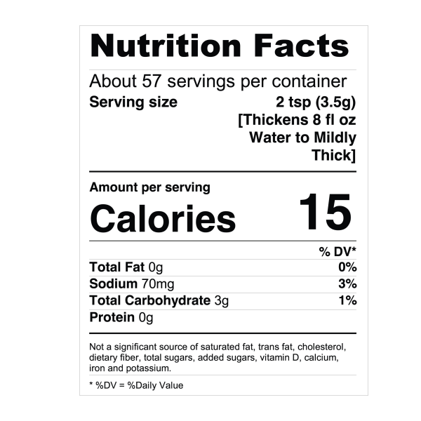 Food and Beverage Thickener McKesson 7.24 oz. Canister Unflavored IDDSI Level 0 Thin