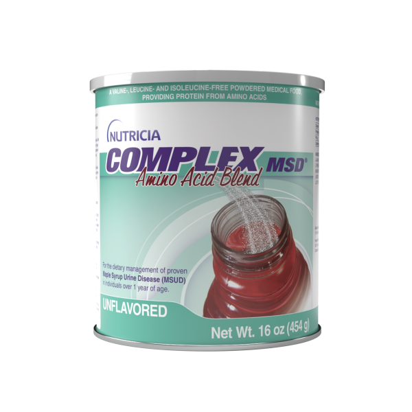 Oral Supplement Complex MSD® Amino Acid Blend Unflavored Powder 16 oz. / 454 Gram Canister