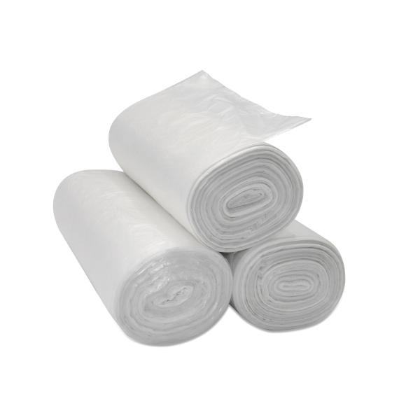 Trash Bag Medd Max 45 gal. 16 Mic. 40 X 48 Inch Clear High-Density Star Seal Bottom Coreless Roll