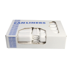 Trash Bag Heritage™ 33 gal. 0.65 mil 33 X 39 Inch Clear Heavy Duty Star Seal Bottom Flat Pack