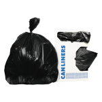 Trash Bag Heritage™ 60 gal. 17 Mic. 38 X 60 Inch Black Extra Heavy Duty Star Seal Bottom Coreless Roll