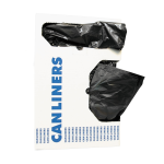 Trash Bag Heritage™ X-Liner™ 33 gal. 1.5 mil 33 X 39 Inch Black Super Heavy Duty Star Seal Bottom Flat Pack