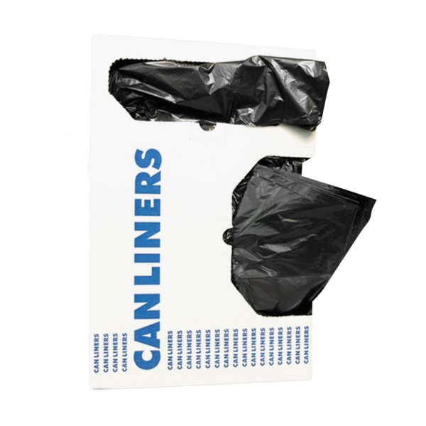 Trash Bag Heritage™ X-Liner™ 33 gal. 1.5 mil 33 X 39 Inch Black Super Heavy Duty Star Seal Bottom Flat Pack