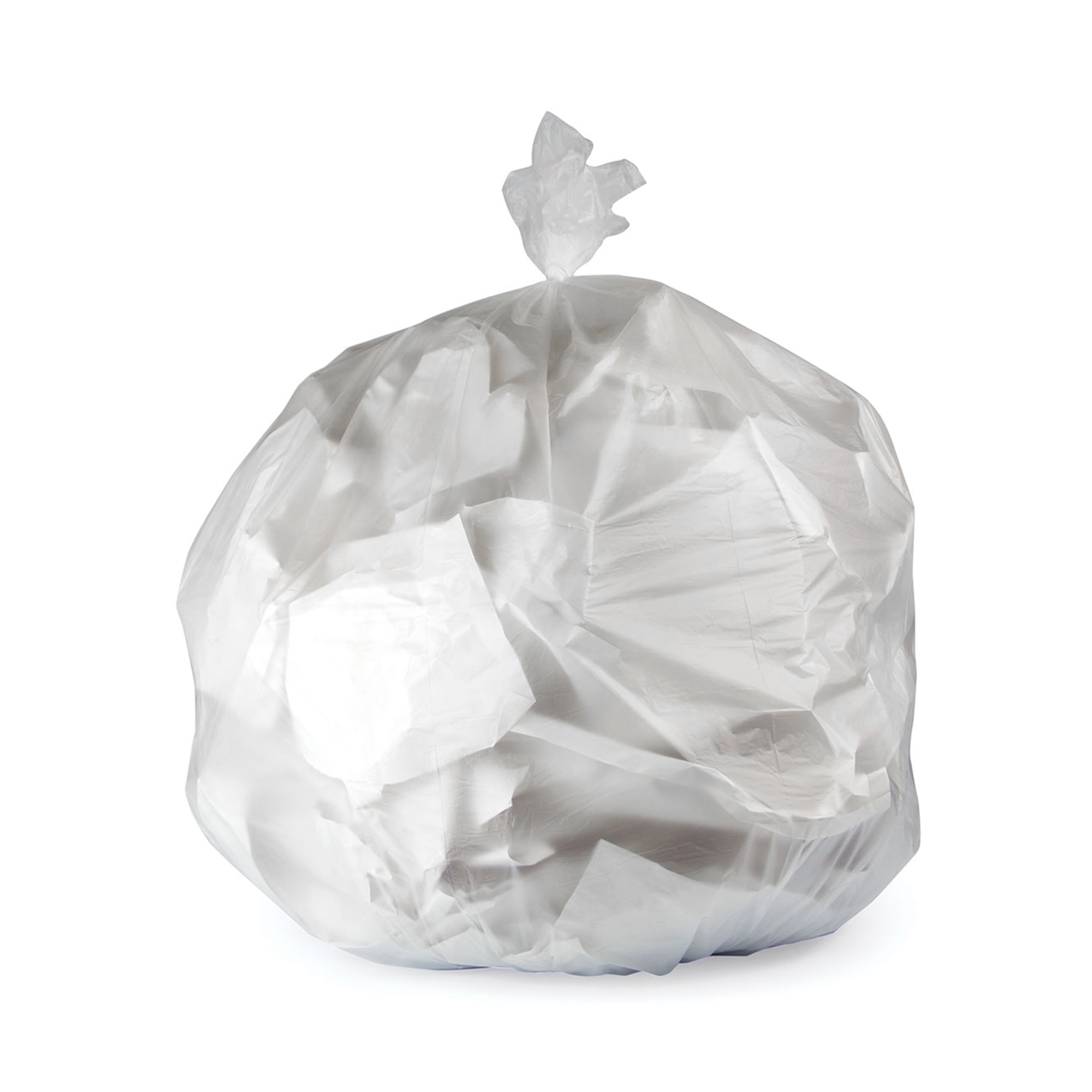 Trash Bag Heritage™ Super Tuf 45 gal. 0.90 mil 40 X 46 Inch Clear Star Seal Bottom Flat Pack Trash Bag Heritage™ Super Tuf 45 gal. 0.90 mil 40 X 46 Inch Clear Star Seal Bottom Flat Pack