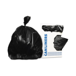 Trash Bag Heritage™ 45 gal. 0.70 mil 40 X 46 Inch Black Heavy Duty Star Seal Bottom Flat Pack