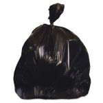 Trash Bag Heritage™ 60 gal. 1.25 mil 38 X 58 Inch Black Super Heavy Duty Star Seal Bottom Flat Pack