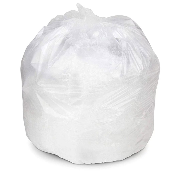 Trash Bag Colonial Bag 45 gal. 13 Mic. 40 X 48 Inch Clear Heavy Duty X-Seal Bottom Coreless Roll
