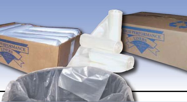 Trash Bag Colonial Bag 33 gal. 1 mil 33 X 40 Inch Clear Extra Heavy Duty X-Seal Bottom Flat Pack