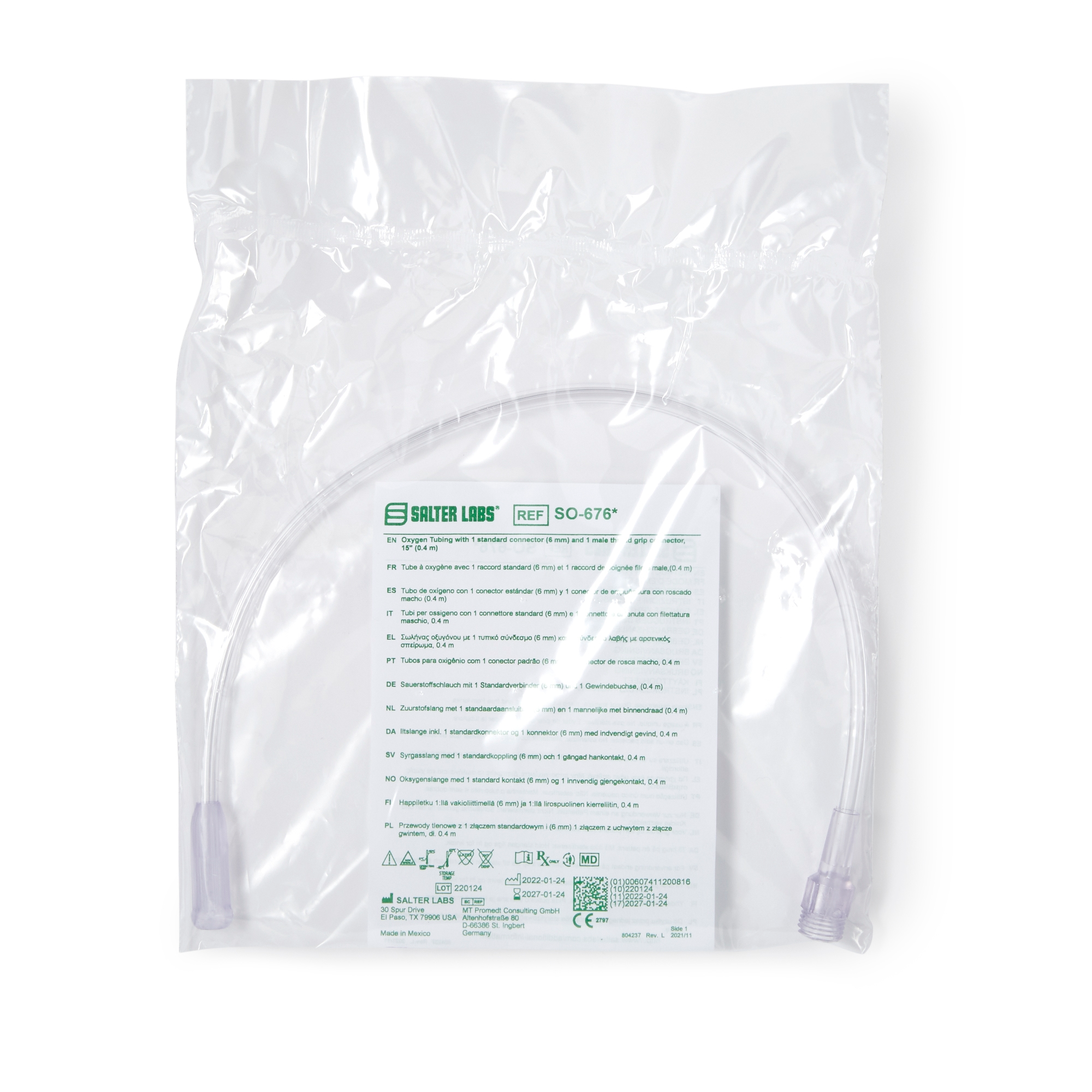 Concentrator Humidifier Adapter Tubing Salter Labs® Concentrator Humidifier Adapter Tubing Salter Labs®