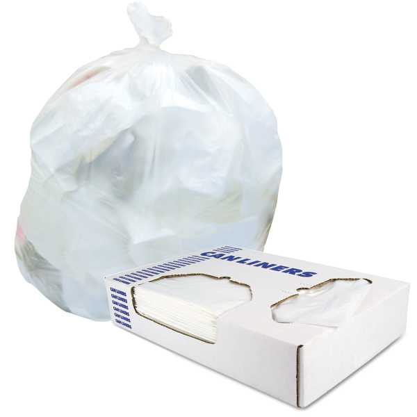 Trash Bag Heritage™ 30 gal. 0.90 mil 30 X 36 Inch White Extra Heavy Duty Star Seal Bottom Flat Pack