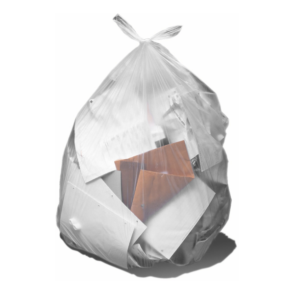 Trash Bag Heritage™ 60 gal. 14 Mic. 38 X 60 Inch Natural Heavy Duty Star Seal Bottom Coreless Roll