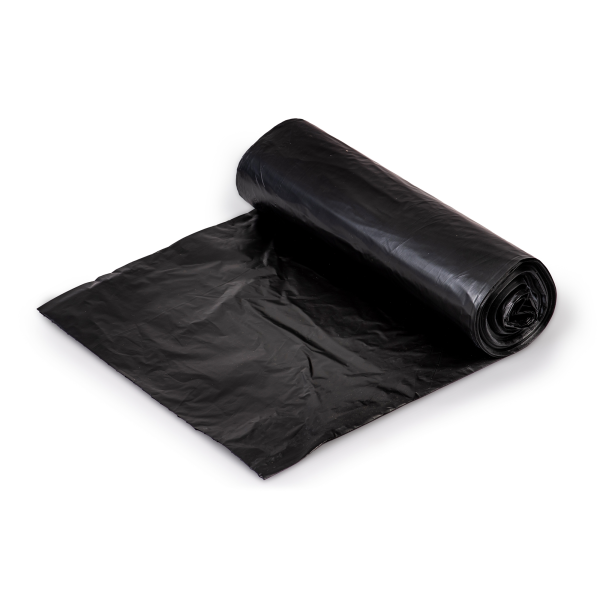 Trash Bag Colonial Bag 33 gal. 16 Mic. 33 X 40 Inch Black Extra Heavy Duty X-Seal Bottom Coreless Roll