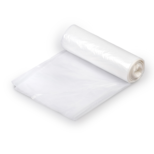 Trash Bag Colonial Bag 56 gal. 14 Mic. 43 X 48 Inch Clear Heavy Duty X-Seal Bottom Coreless Roll