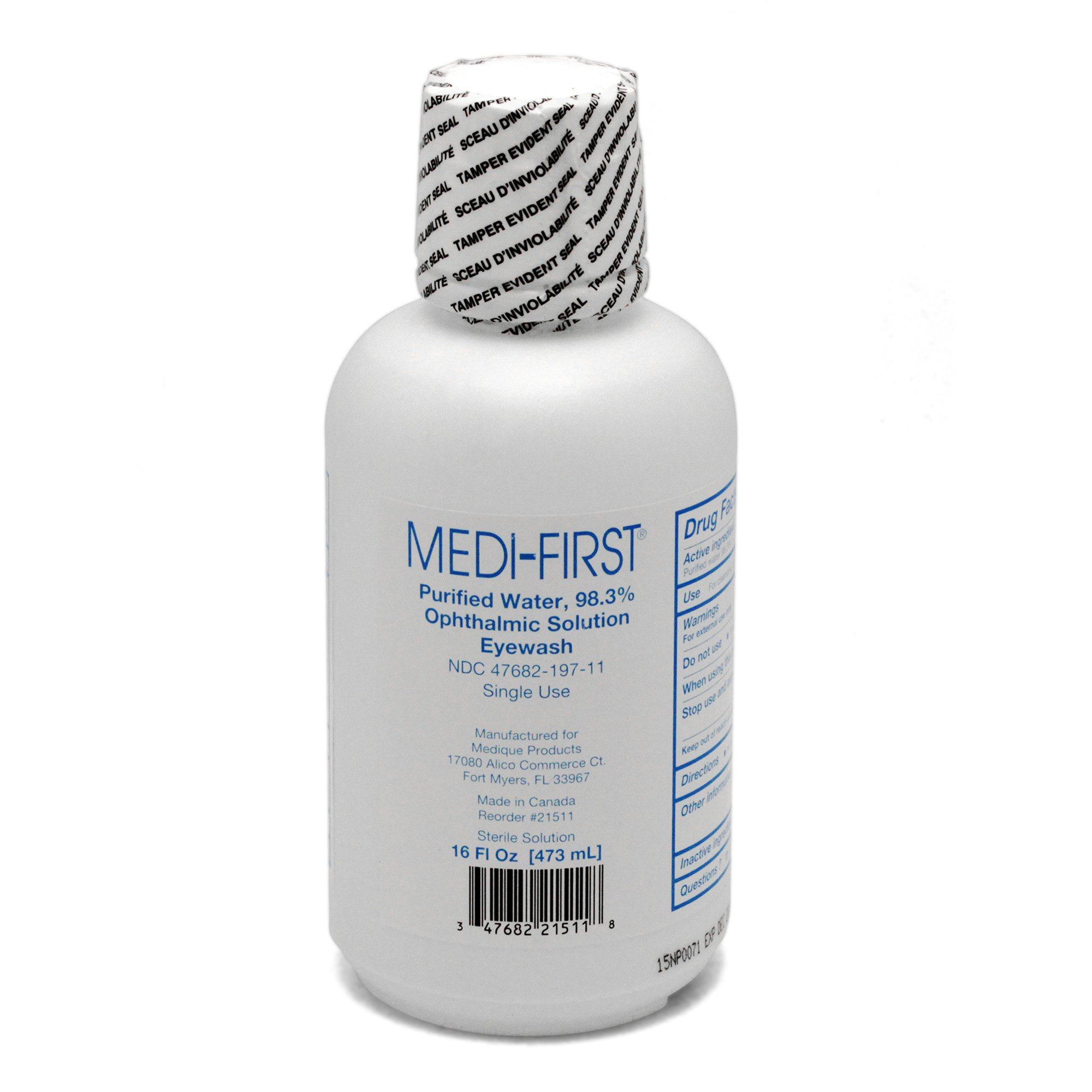 Eyewash Solution Medi-First® 16 oz. Squeeze Bottle