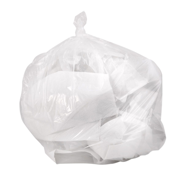 Trash Bag Colonial Bag 30 gal. 0.45 mil 30 X 36 Inch Clear Medium Duty X-Seal Bottom Coreless Roll