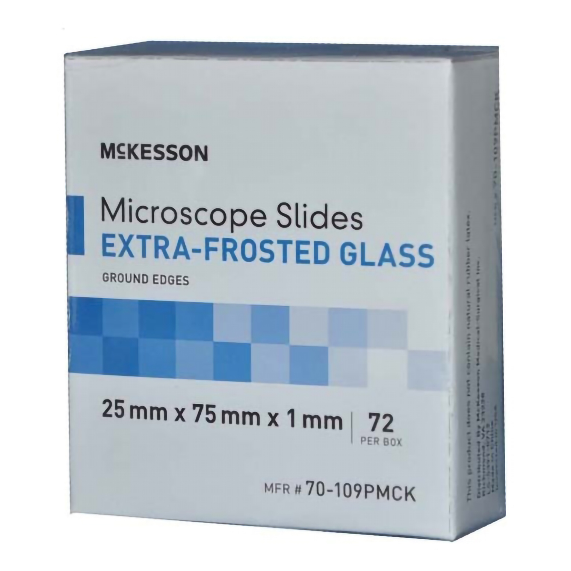 Microscope Slide McKesson 25 X 75 X 1 mm Extra-Frosted End