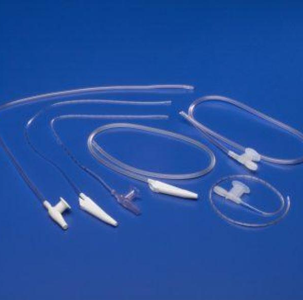 Cardinal Health Argyle Suction Catheters, 21 Inch Length, PVC, 14 Fr, Sterile, Whistle Tip Type, Straight Type, Disposable, Chimney Valve Vent