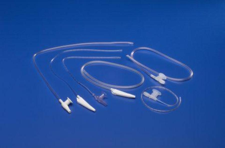 Cardinal Health Argyle Suction Catheters, 21 Inch Length, PVC, 14 Fr, Sterile, Whistle Tip Type, Straight Type, Disposable, Chimney Valve Vent