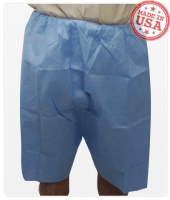 Exam Shorts 4X-Large Blue SMS Adult Disposable