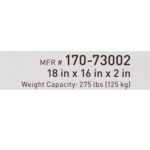 Seat Cushion McKesson 18 W X 16 L X 2 D Inch Foam / Gel
