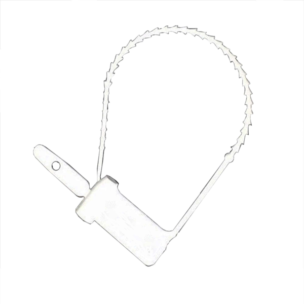 Tamper Evident Seal Cynch-Loks Numbered White Plastic 6 Inch Length