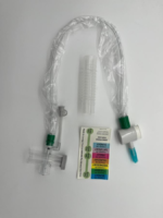 Owens & Minor Halyard Ballard Closed Style Suction Catheters, Disposable, Closed Style, 14 Fr., Tracheostomy Type, 21-3/10 Inch Length