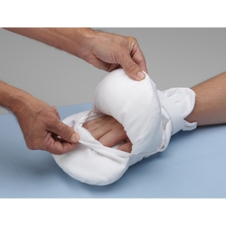 Protective Hand Mitts Posey Peek-A-Boo® One Size Fits Most Hook and Loop Closure Without Straps