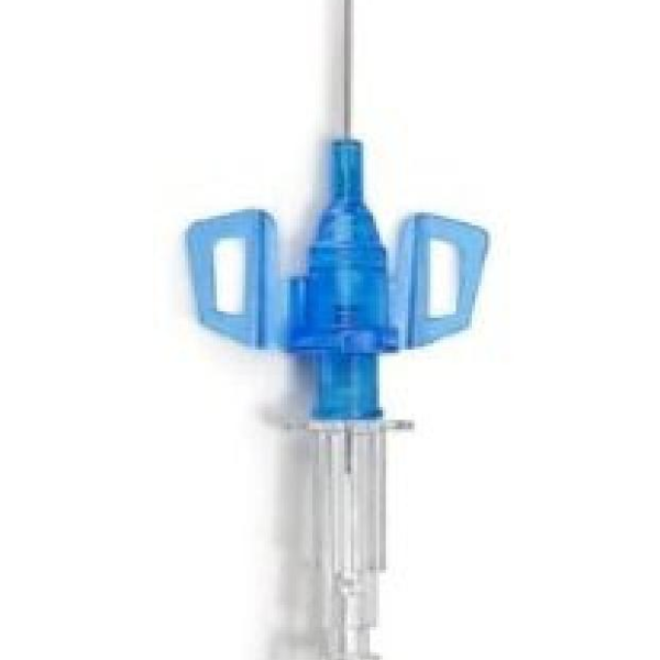 B. Braun Introcan Safety 3 Closed IV Catheters, Sterile, Disposable, 1.25 Inch, Polyurethane, Green, 105 mL / min, 18 Gauge, Plastic Hub, Winged Hub, Stainless Steel, Universal Bevel, Without Port, Without Port, Sliding Safety Needle, Radiopaque