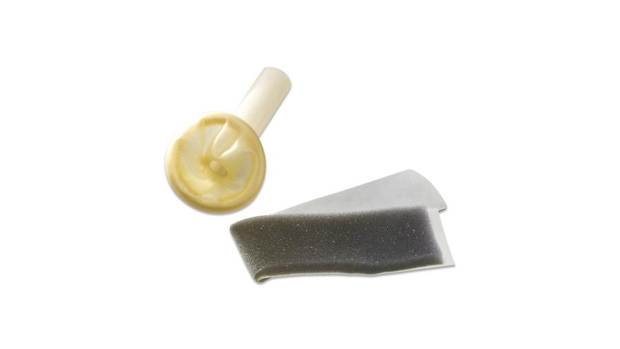 Cardinal Health Uri-Drain Male External Catheters, 33 mm, Latex, Adhesive Strap, Large, Non-Sterile, One Piece, Single Patient Use Cardinal Health Uri-Drain Male External Catheters, 33 mm, Latex, Adhesive Strap, Large, Non-Sterile, One Piece, Single Patient Use