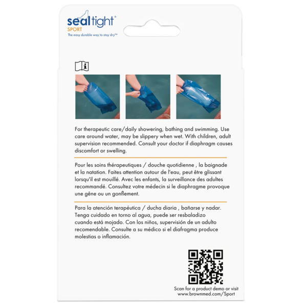 Arm Cast Cover SEAL-TIGHT® Sport Short Thermoplastic Elastomer 21 Inch Length