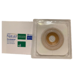 Ostomy Barrier Sur-Fit Natura® Precut, Extended Wear Durahesive® Adhesive 45 mm Flange SUR-FIT® Natura™ System Hydrocolloid 7/8 Inch Opening 4-1/2 X 4-1/2 Inch #413180
