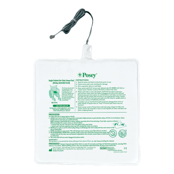 Chair Sensor Pad Posey® 13 X 13 Inch