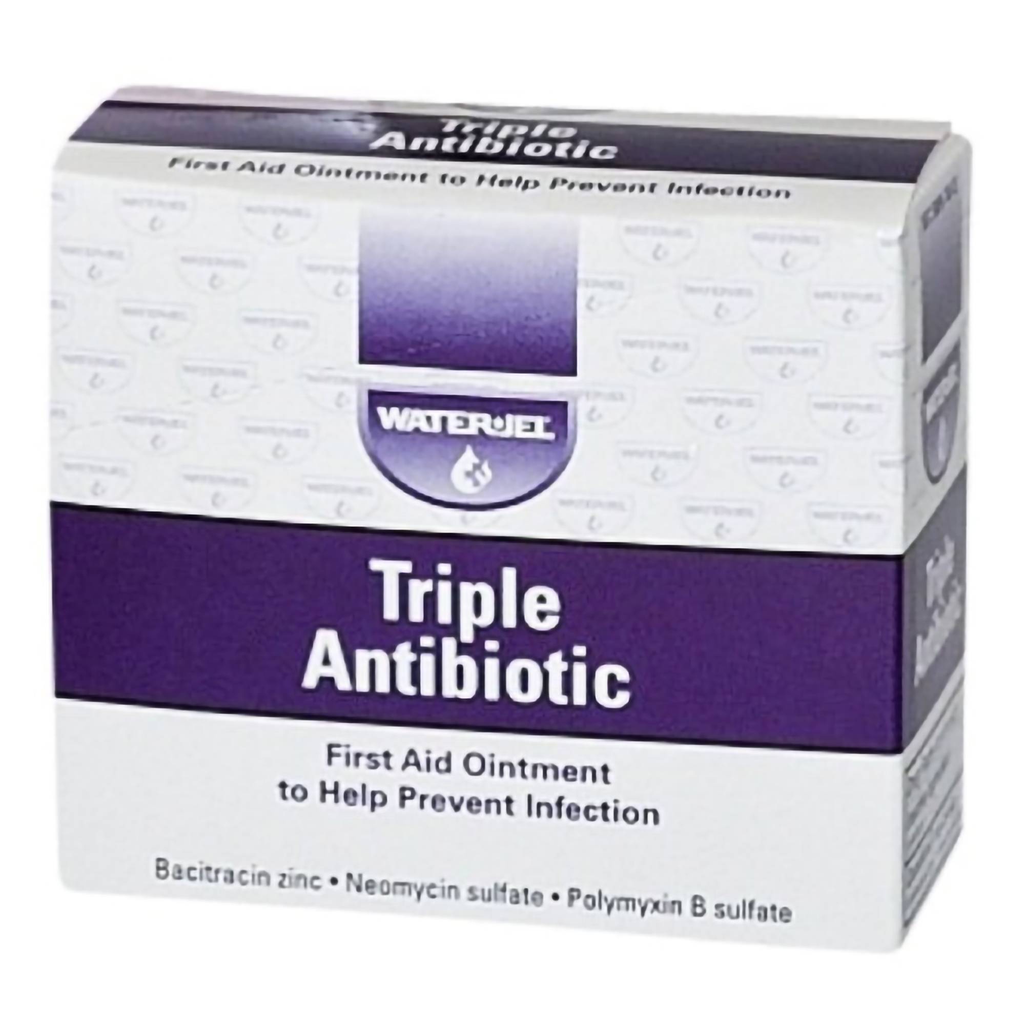 769307_pkgfront First Aid Antibiotic Bacitracin / Neomycin / Polymyxin B Water Jel® Ointment 0.9 Gram Individual Packet - Image 1