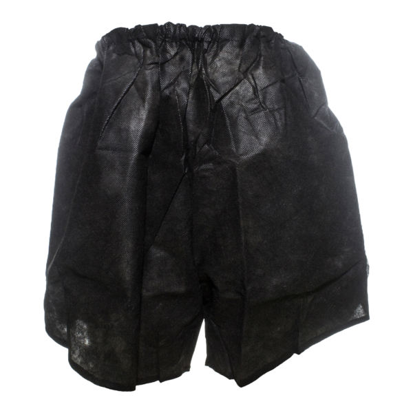 Exam Shorts Reflections™ Large / X-Large Black Spunbond Polypropylene Adult Disposable