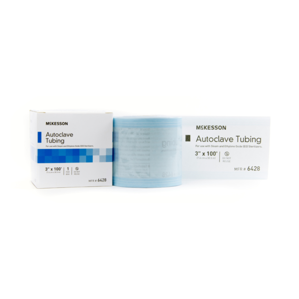 Sterilization Tubing McKesson 3 Inch X 100 Foot For Steam and Ethylene Oxide (EO) Sterilizers