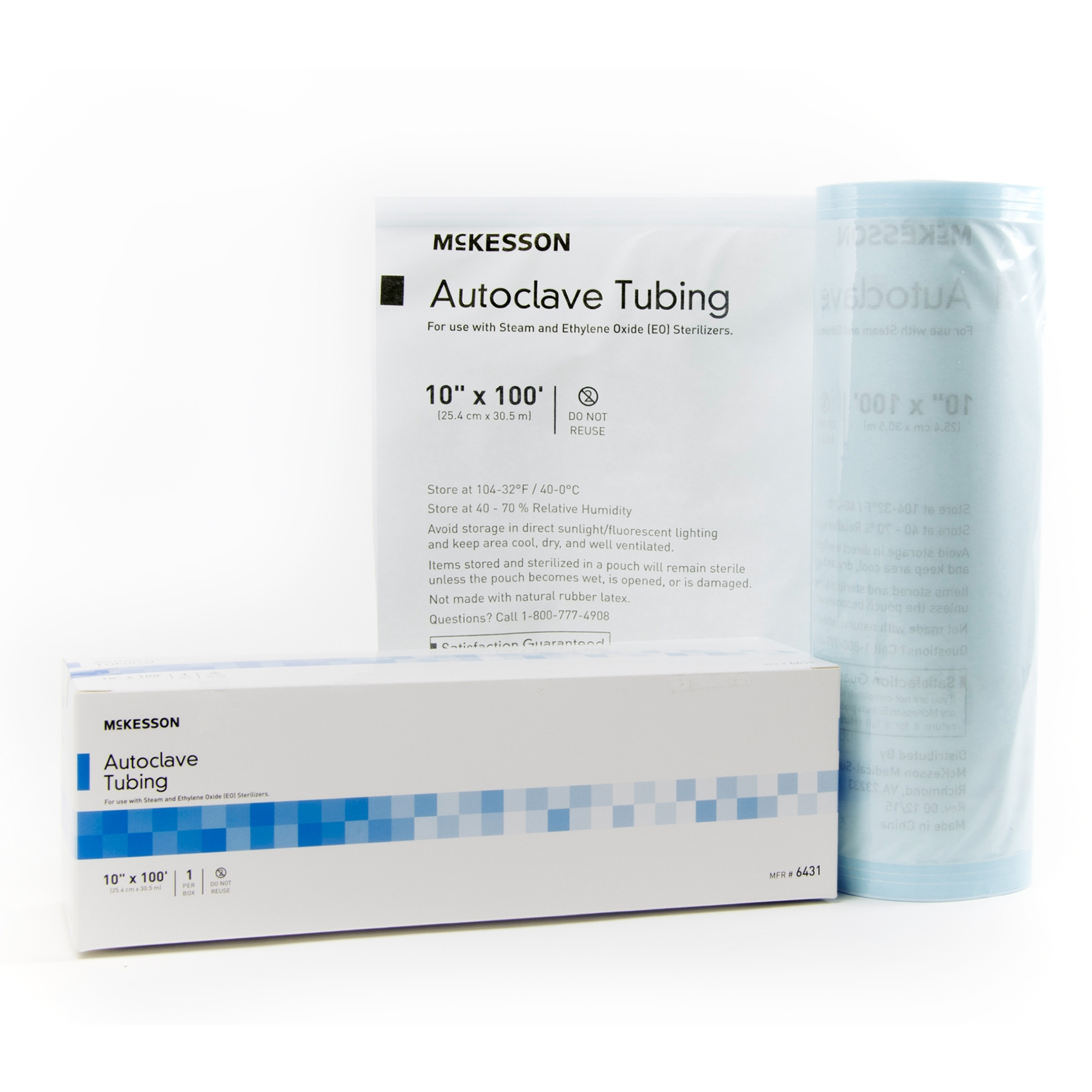 Sterilization Tubing McKesson 10 Inch X 100 Foot For Steam and Ethylene Oxide (EO) Sterilizers