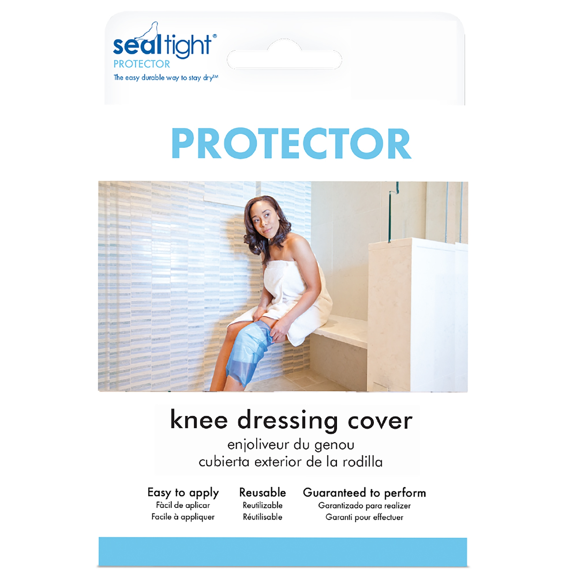 Knee Cast and Bandage Protector SEAL-TIGHT® Protector Large Thermoplastic Elastomer 22 to 26 Inch Thigh Circumference Knee Cast and Bandage Protector SEAL-TIGHT® Protector Large Thermoplastic Elastomer 22 to 26 Inch Thigh Circumference