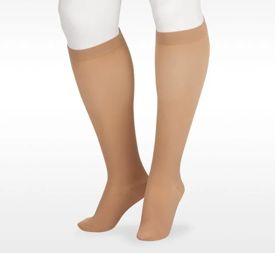 Juzo Soft 2001 Knee High 20-30 mmHg Compression Socks, Closed Toe, Silicone Top Band