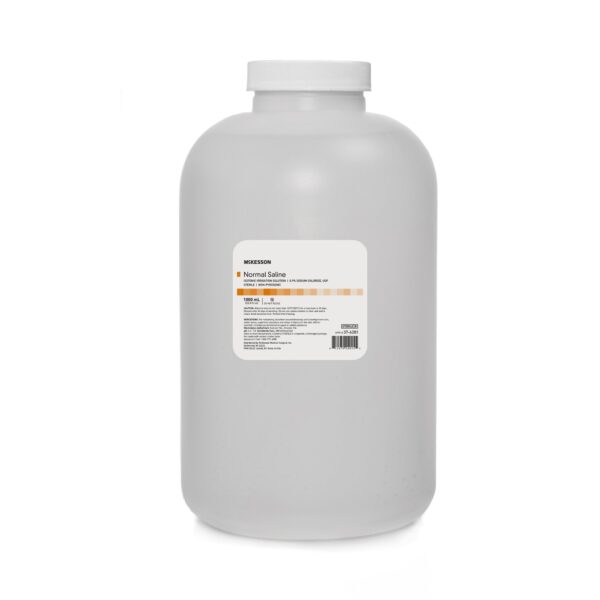 Irrigation Solution - OTC McKesson 0.9% Sodium Chloride Not for Injection Bottle 1,000 mL #37-6281