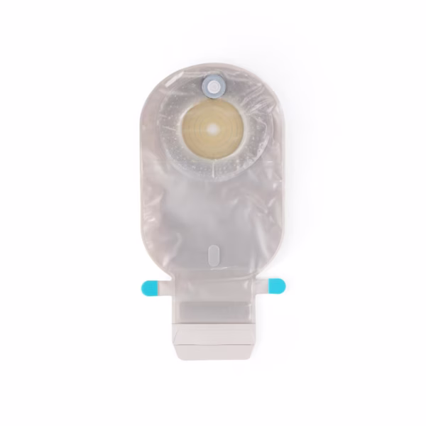 Ostomy Pouch SenSura® Mio Two-Piece System Maxi Length Flat, Trim to Fit 3/8 to 2-1/8 Inch Stoma Drainable