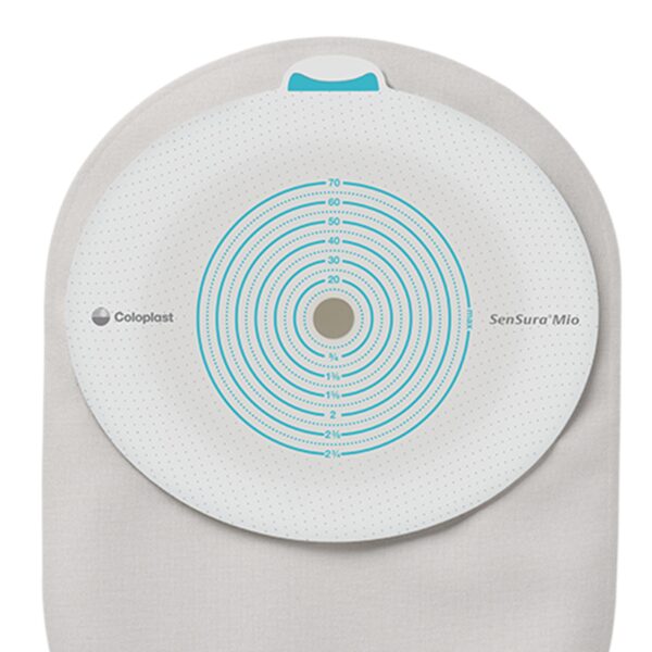 Ostomy Pouch SenSura® Mio High Output One-Piece System Flat, Trim to Fit 10 to 70 mm Stoma Drainable