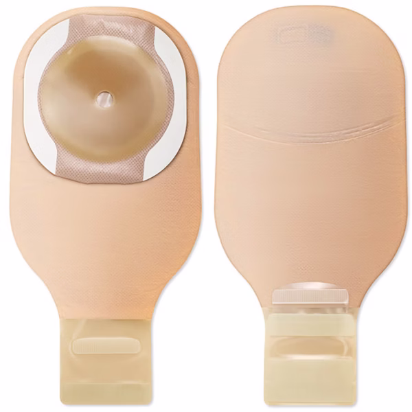 Ostomy Pouch CeraPlus™ One-Piece System 12 Inch Length Flat, Trim to Fit Up to 2-1/2 Inch Stoma Drainable