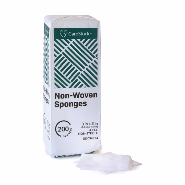 Gauze Sponge CareStock™ 3 X 3 Inch 4-Ply NonSterile 200 per Pack