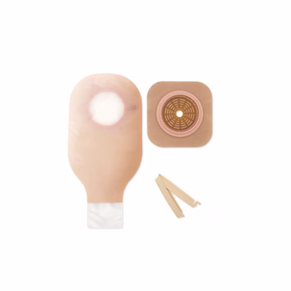 Ostomy Pouch New Image™ Two-Piece System Flat, Trim to Fit Up to 2-1/4 Inch Stoma Drainable
