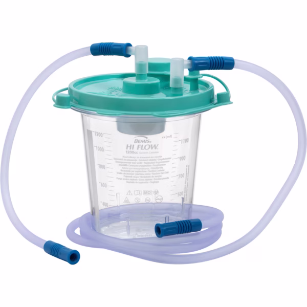 Rigid Suction Canister Kit Hi-Flow™ 1200 mL Hi-Flow Lid