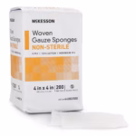 Gauze Sponge McKesson 4 X 4 Inch 8-Ply NonSterile 200 per Pack